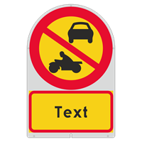 C3+TT N3 Vägmärke, Förbud mot trafik med motordrivet fordon...