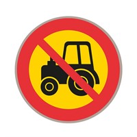 C8 N3 Förbudsmärke, plast