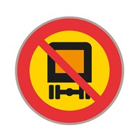 C9 N3 Förbudsmärke, plast