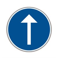 D1-3 N3 Vägmärke plast Påbjuden körriktning