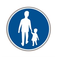 D5 N3 Påbudsmärke i plast