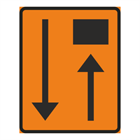 F26-1 L3F Körfält avstängt, plast, 600x750mm